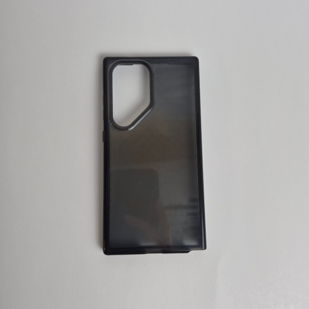 Tech21 Evo Check Samsung Galaxy S24 Ultra Case Smokey Black Protective Cover